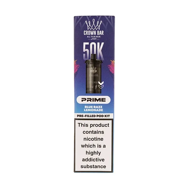 Blue Razz Lemonade 50K Hypermax Prime Prefilled Pod + Refill by Al Fakher