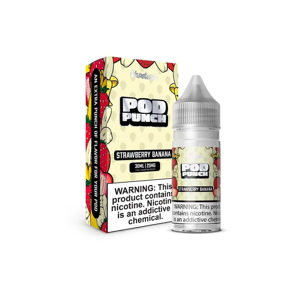 Strawberry Banana | Vapetasia Pod Punch Salt | 30mL