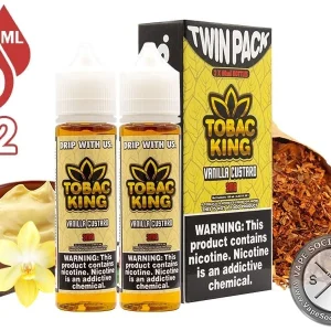 Vanilla Custard Tobac King E-Liquid 120ml (2x60ml)