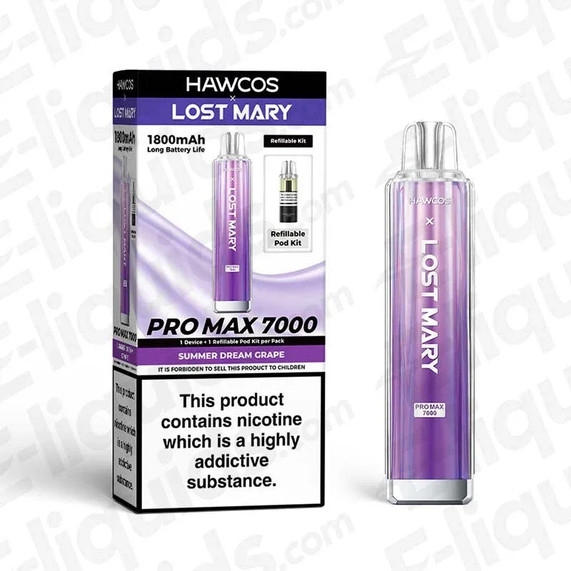 HAWCOS x Lost Mary Pro Max 7000 Summer Dream Grape Prefilled Pod Kit