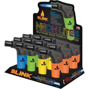 Blink Neon Lites Butane Gas Torch Lighter