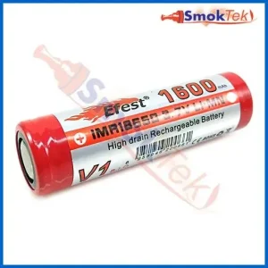 Efest IMR18650 1600mAh, 30Amp, 3.7V LiMn battery - flat top