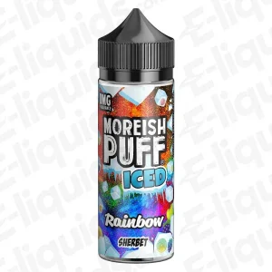 Moreish Puff Iced Rainbow Sherbet Iced 100ml Shortfill Vape Juice