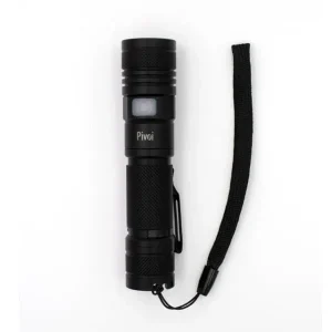 Pivoi 10W LED Tactical Rechargeable Flashlight with Clip