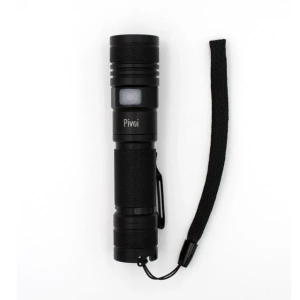 Pivoi 10W LED Tactical Rechargeable Flashlight with Clip