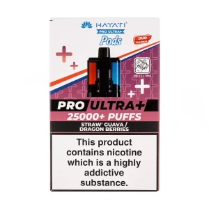 Straw' Guava/Dragon Berries Pro Ultra Plus 25k Prefilled Pod + Refill by Hayati