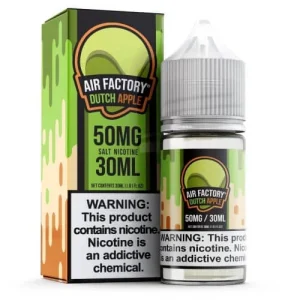 Air Factory Salt E-Liquid - Dutch Apple - 30ml | Only $19.99