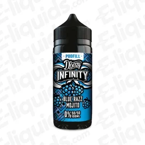 Doozy Infinity Blue Razz Mojito 50/50 100ml Shortfill