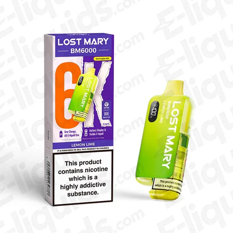 Lost Mary BM6000 Lemon Lime Prefilled Pod Kit