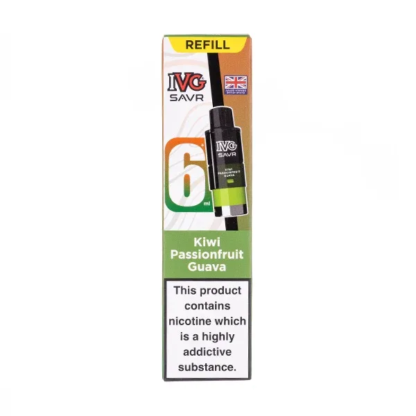 Kiwi Passionfruit Guava SAVR Prefilled Pod + Refill by IVG
