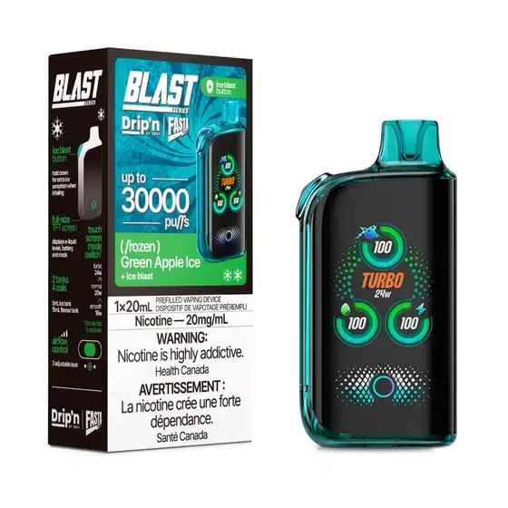 Drip’n By Envi Fasta Blast Series 30K Disposable Green Apple Ice