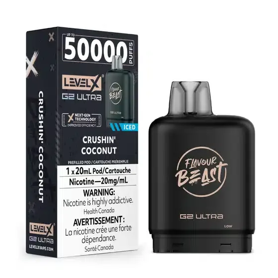 Level X Flavour Beast G2 Ultra Crushin’ Coconut Iced (6/box)