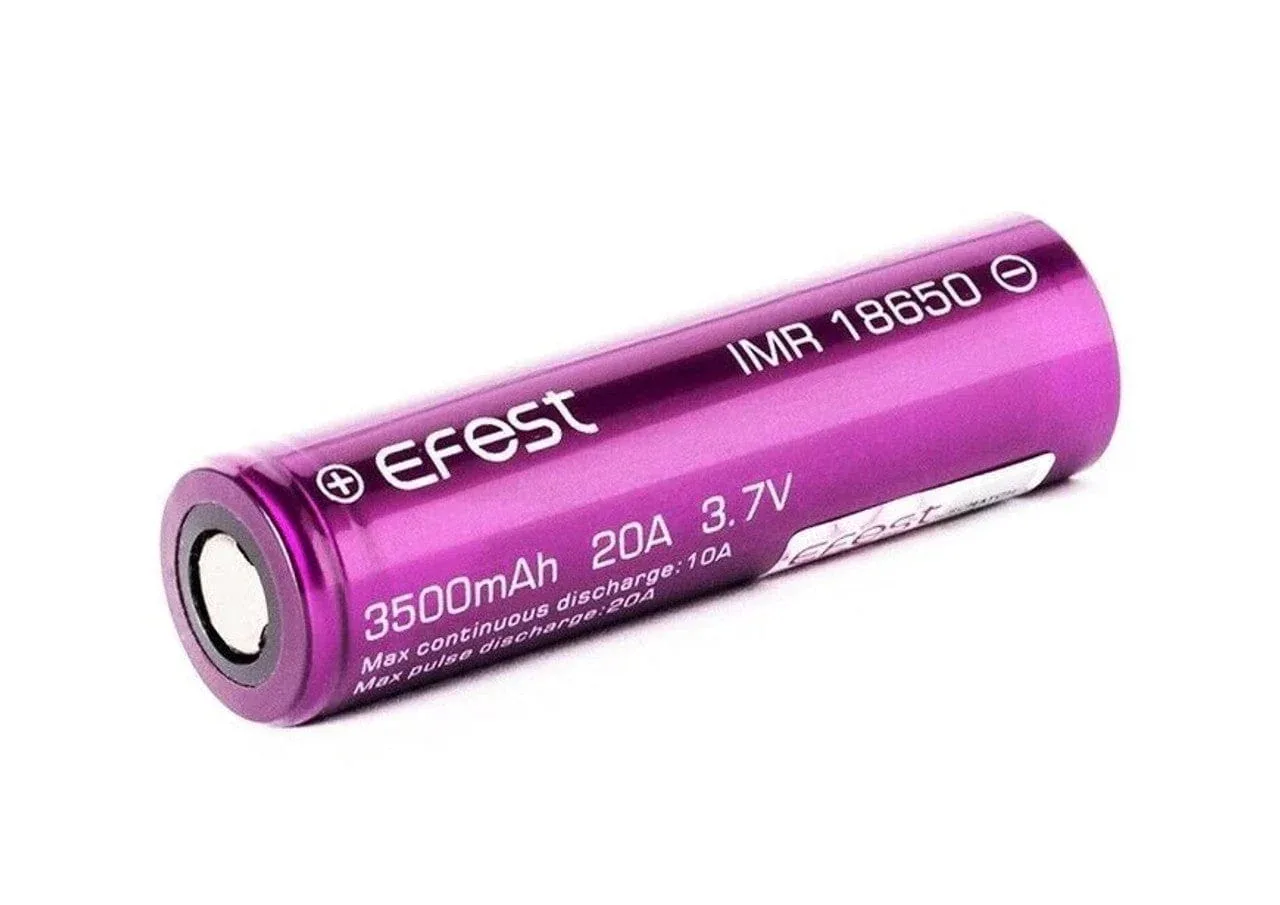 Efest 18650 3500mAh 20A IMR Flat Top Rechargeable Battery - Image 2