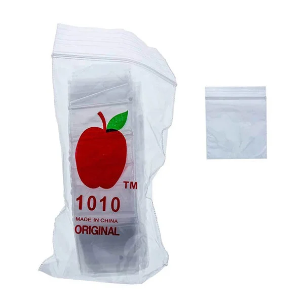 Non branded (Accessories)(1-Pack 100ct) BG1 Small Apple Baggies – Size 1010