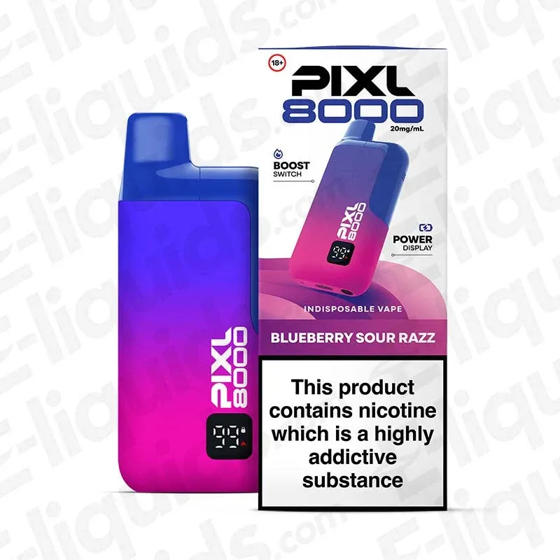 PIXL 8000 Blueberry Sour Razz Prefilled Pod Kit