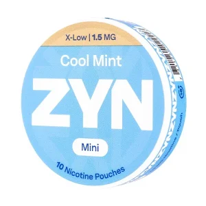 Cool Mint Mini X-Low Nicotine Pouches by Zyn (10 Pouch Can)