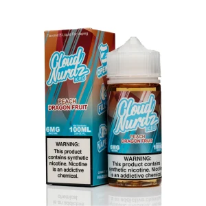 Cloud Nurdz E-Liquid - Peach Dragonfruit Ice - 100ml