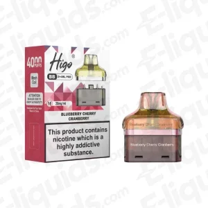 Higo BB 4000 Blueberry Cherry Cranberry Prefilled Pod