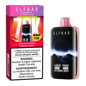 Elf Bar MoonNight 70K Disposable Vape Device - Watermelon Guava 20ml