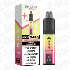 Hayati Pro Max+ 6K Cherry Peach Lemon Prefilled Pod Kit