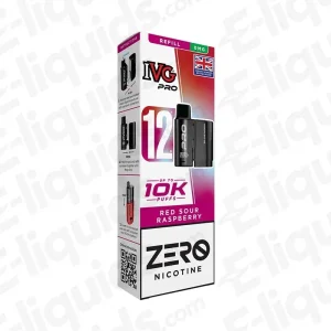 IVG Pro 12 0mg Red Sour Raspberry Prefilled Pod
