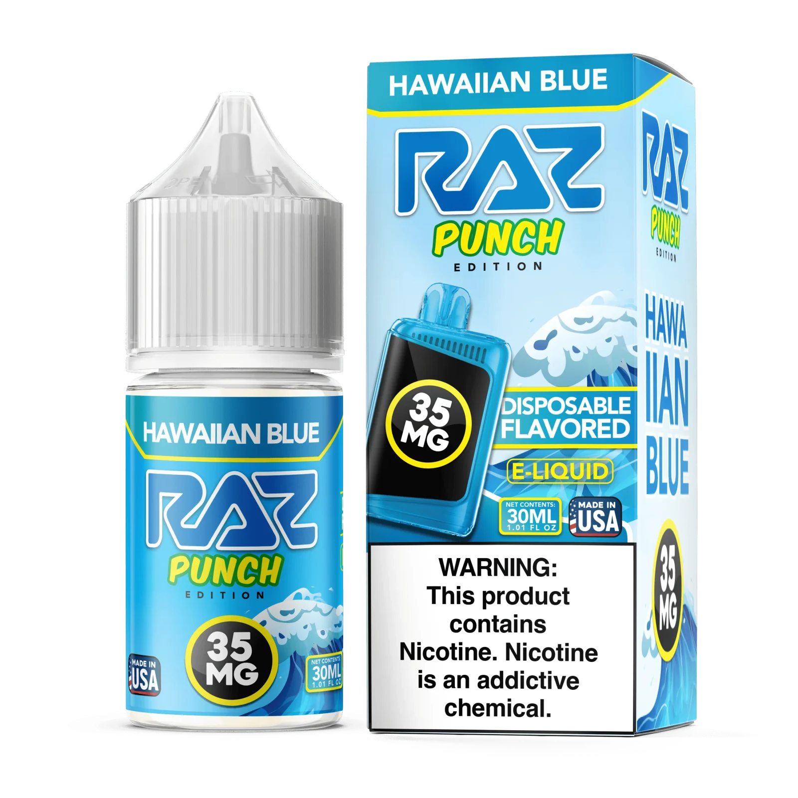 Hawaiian Blue SALT - Pod Juice x RAZ LTX - 30mL