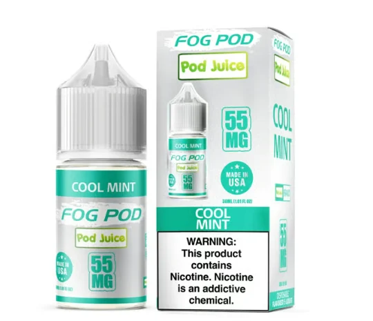 Cool Mint Pod Juice x Fog Pod Salts 30mL