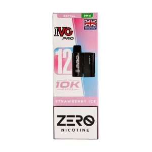 Strawberry Ice Pro 12 Prefilled Pod + Refill by IVG (Nicotine Free)