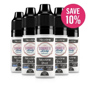 5 Bottles - Nicotine Shot 10ml 18mg