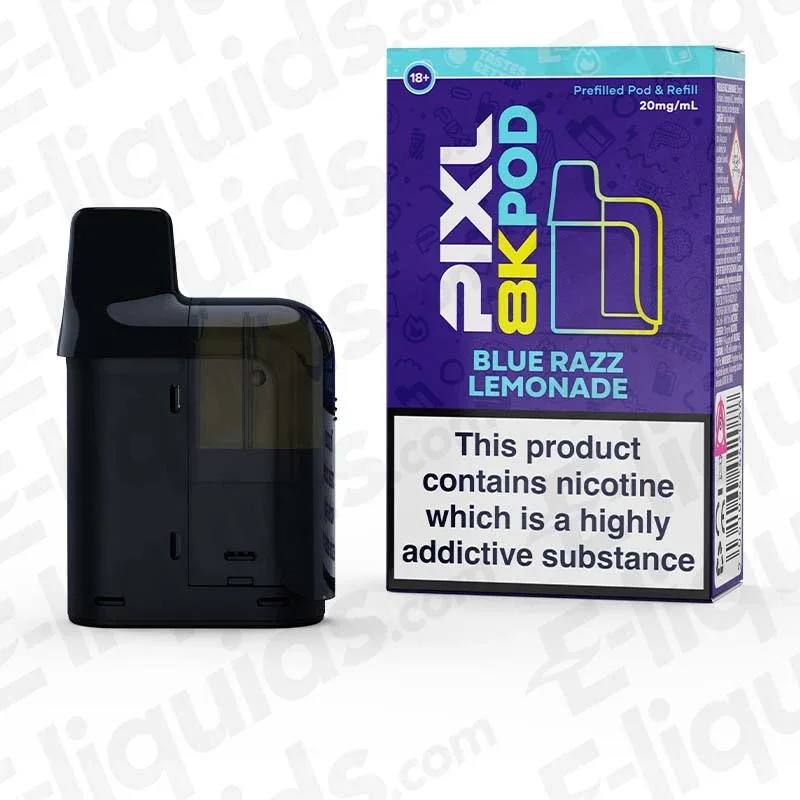 PIXL 8000 Blue Razz Lemonade Prefilled Pod