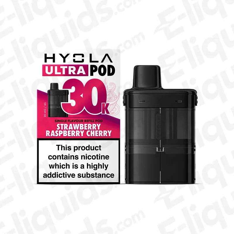 Hyola Ultra 30K Strawberry Raspberry Cherry Prefilled Pod