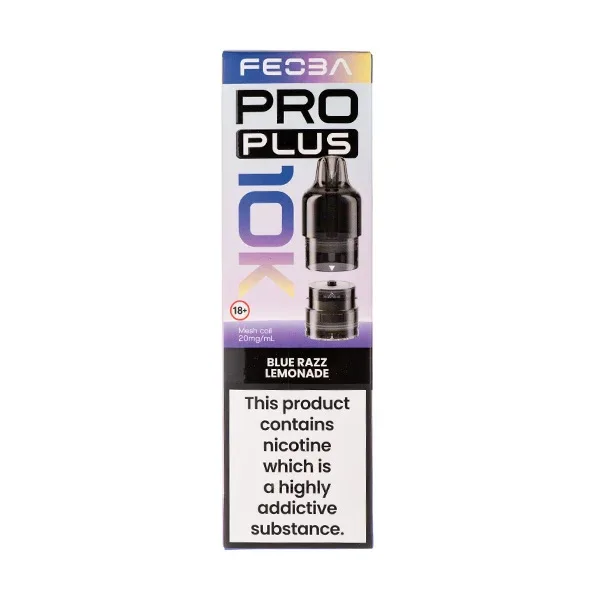 Blue Razz Lemonade Pro Plus 10K Prefilled Pod + Refill by Feoba