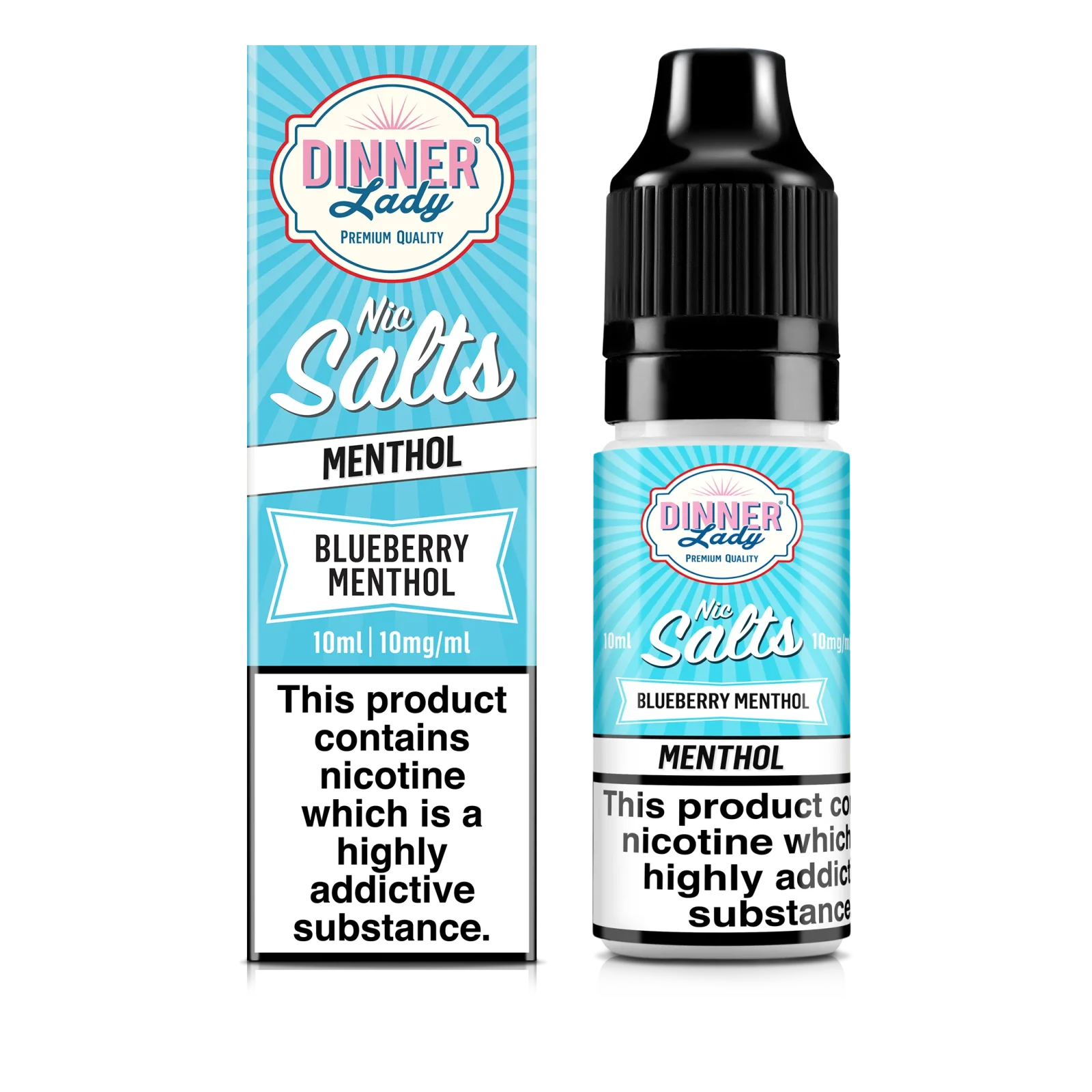 Dinner Lady - Blueberry Menthol Nic Salt E-Liquid - Image 2
