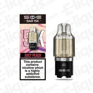 SKE Bar 15K Juicy Peach Prefilled Pods