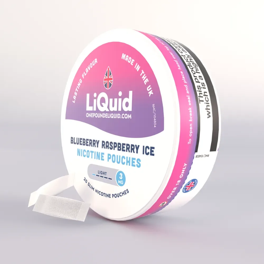 Blueberry Raspberry Ice Nicotine Pouches by LiQuid - Image 2