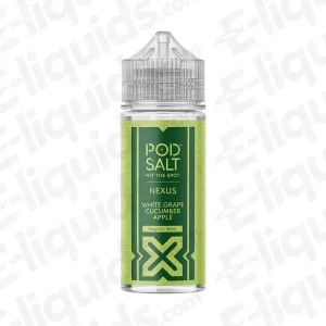 Pod Salt Nexus White Grape Cucumber Apple 100ml Shortfill Vape Juice
