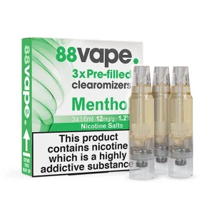 Menthol Pre-Filled Clearomizers (x3)