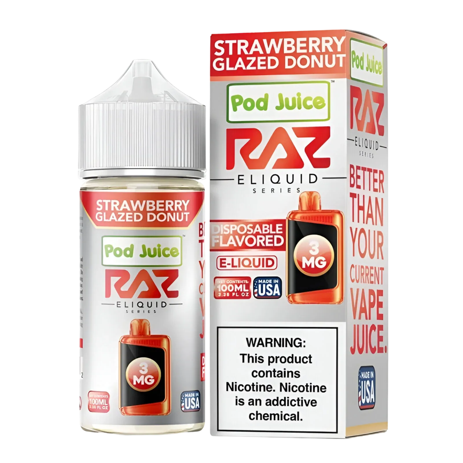Pod Juice x RAZ Freebase Vape Juice