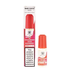 Strawberry Sour Raspberry Nic Salt E-Liquid by Bar Juice 5000