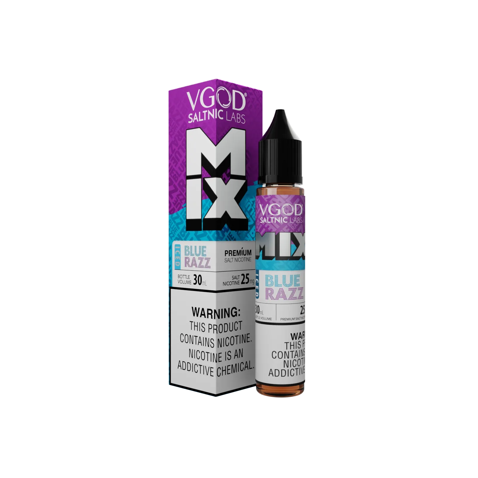 VGOD Salt Nic Labs Iced Mix Blue Razz