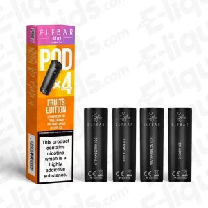 Elf Bar 4 in 1 Fruits Edition Prefilled Pods 4 Pack