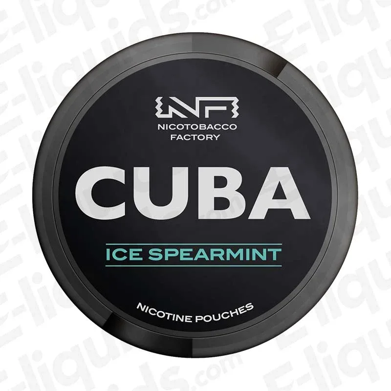 CUBA Black Ice Spearmint Nicotine Pouches