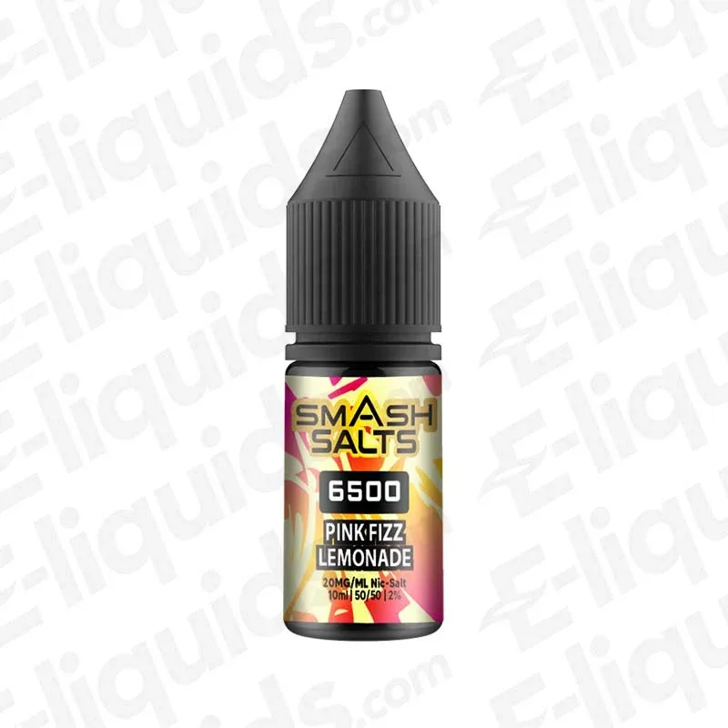 Smash Salts 6500 Pink Fizz Lemonade Nic Salt - Image 2