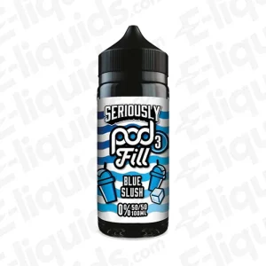 Doozy Vape Co Blue Slush Seriously Pod Fill 3 100ml Shortfill Vape Juice
