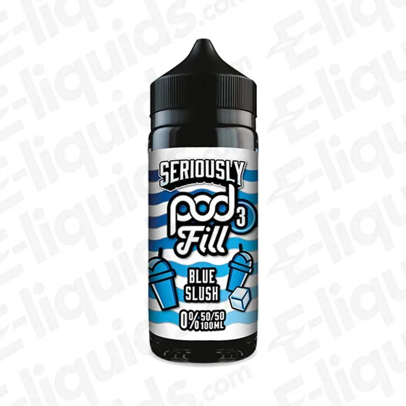 Doozy Vape Co Blue Slush Seriously Pod Fill 3 100ml Shortfill Vape Juice