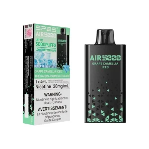 SP2S AIR 5000 - Green Grape Camellia Iced Disposable Vape