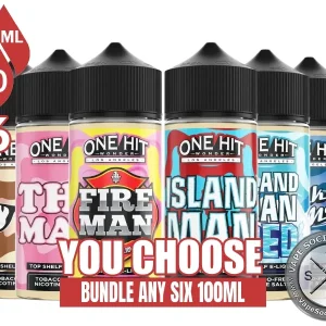 One Hit Wonder E-Liquid Bundle 6x100ml (600ml)
