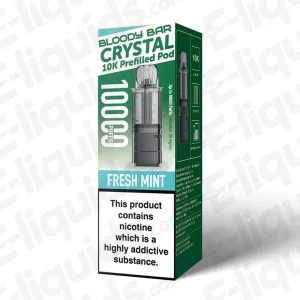 Bloody Bar Crystal 10K Fresh Mint Prefilled Pod