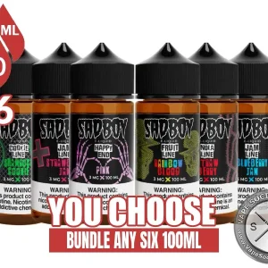 SadBoy E-Liquid Bundle 6x100ml (600ml)