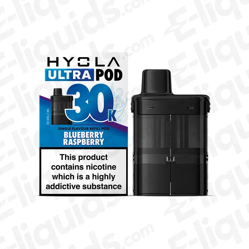 Hyola Ultra 30K Blueberry Raspberry Prefilled Pod